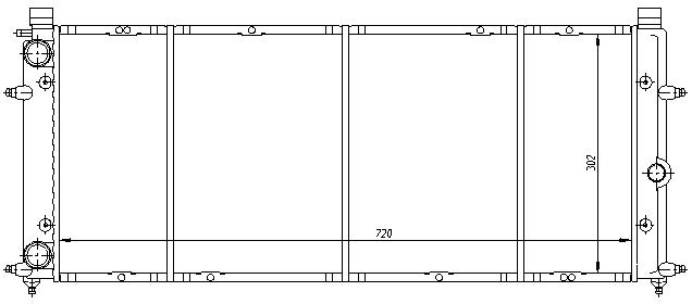 RAD. VW TRANSPORTER T4 (90) - 1.8/2.0/2.4D/2.5
