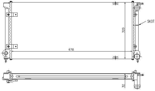 RAD. VW GOLF/JETTA (83) -/+1.6TD/1.6/1.8
