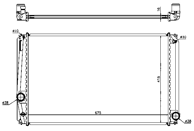 RAD. TOYOTA RAV-4 (06) M/A +/- 2.0i 16v VVT