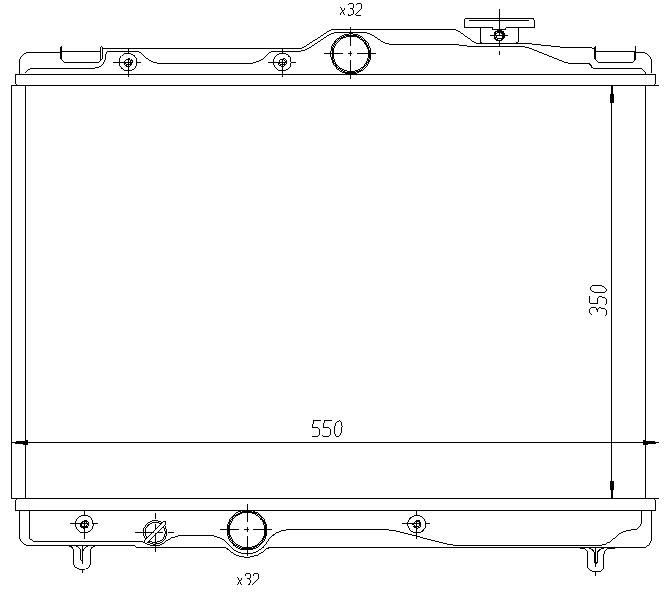 RAD. TOYOTA COROLLA (92) +/-1.3/1.6/1.8
