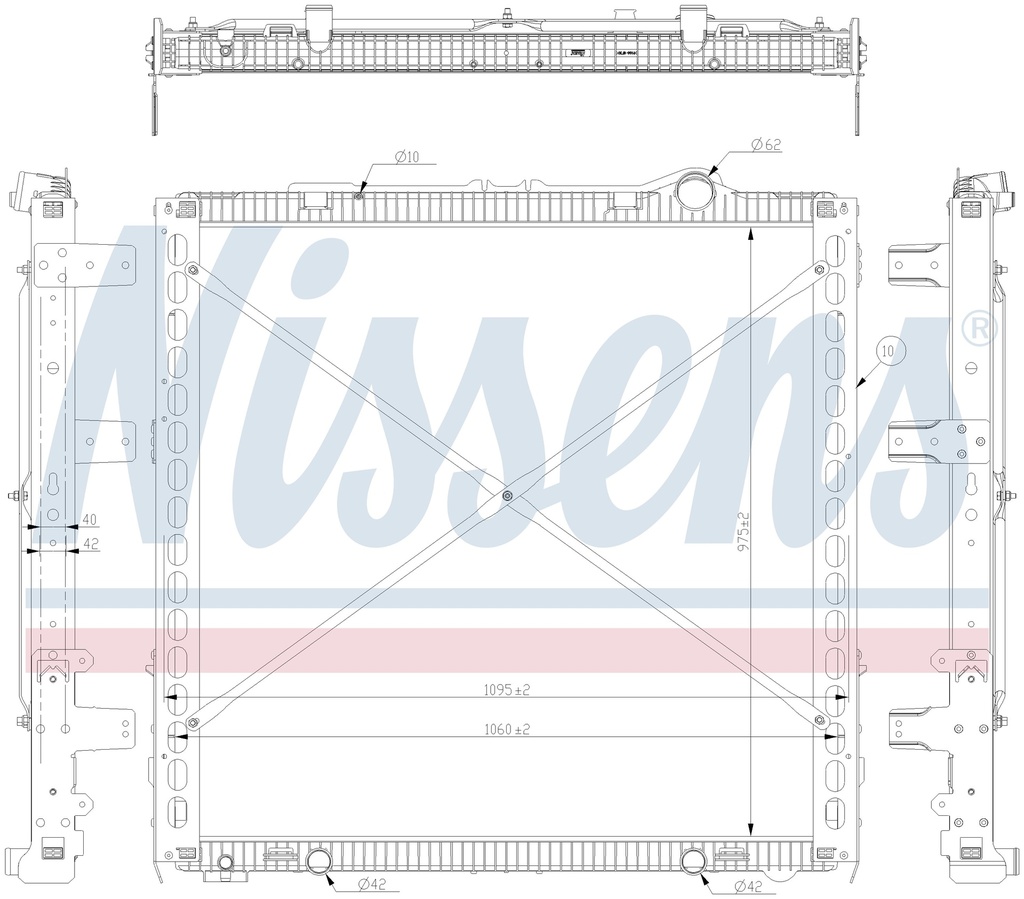 RAD. DAF XF (13) 410 / 430 / 440 / 450 / 460 / 480 / 510 / 530
