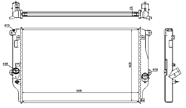 RAD. TOYOTA RAV-4 (06) +/-2.2D4D