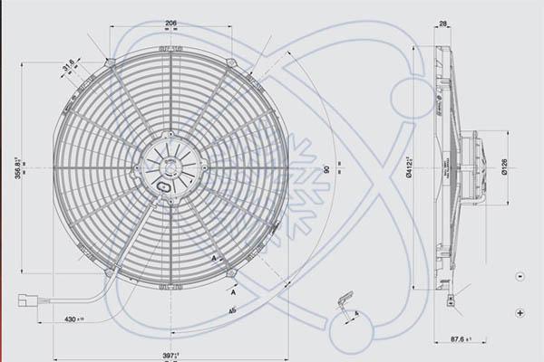 VENT. SPAL 10 PALAS 385MM-420D 24v SOP