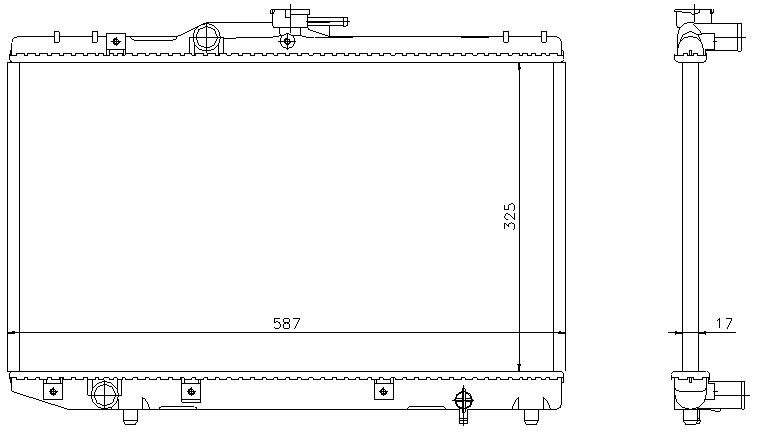 RAD. TOYOTA STARLET (89) +/-1.3