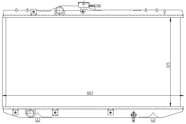 RAD. TOYOTA STARLET (94) +/- 1.3 12v