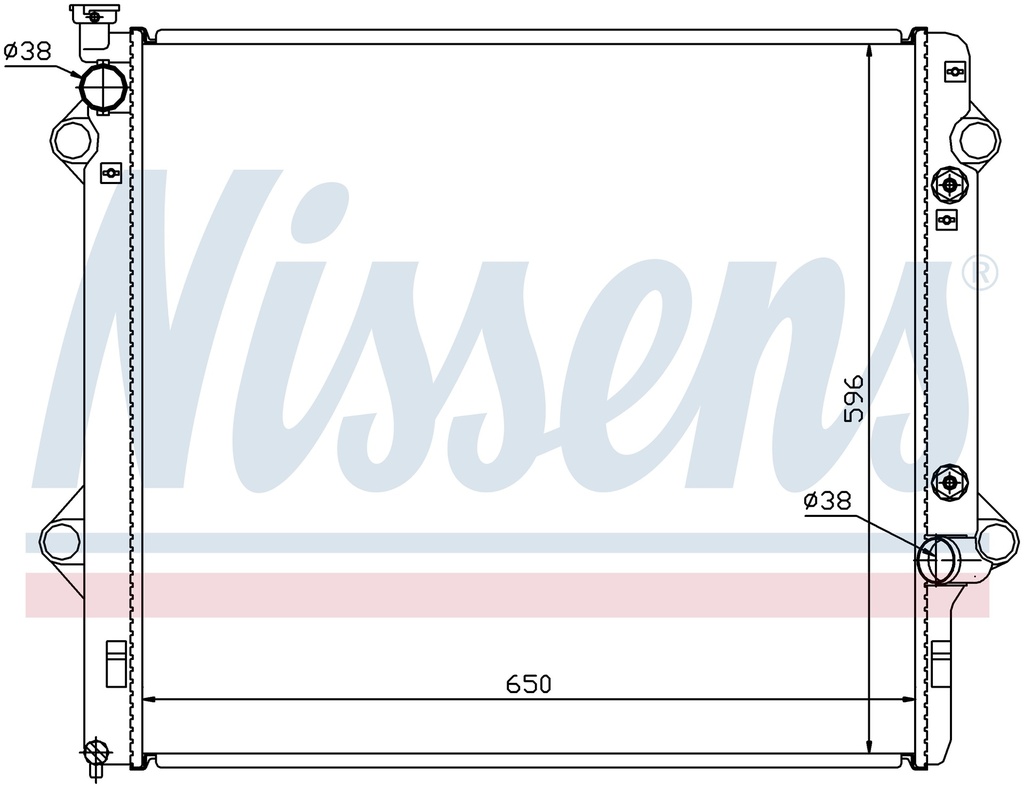 RAD. TOYOTA LAND CRUISER (02) +/- M/A 3.0 D4D