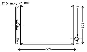 RAD. TOYOTA AURIS/COROLLA (06) +/-1.4D