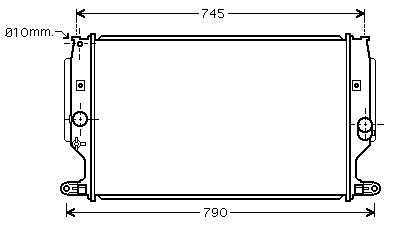 RAD. TOYOTA AURIS/AVENSIS/COROLLA/VERSO (06) +/-2.0D