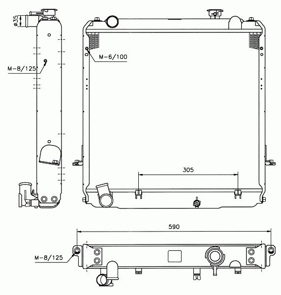 RAD. TOYOTA DYNA 150 (95) 2.8D/3.0D