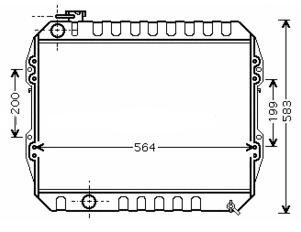RAD. TOYOTA HI-LUX (88) 2.4TD