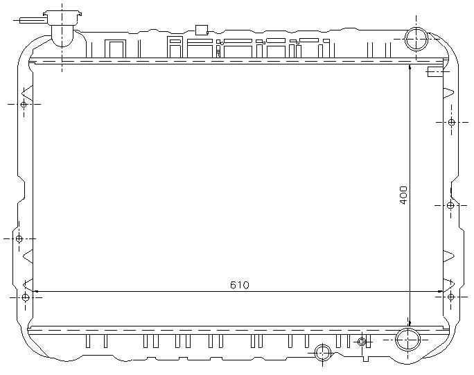RAD. TOYOTA LAND CRUISER (80) +/-4.0D/4.0TD/4.2TD