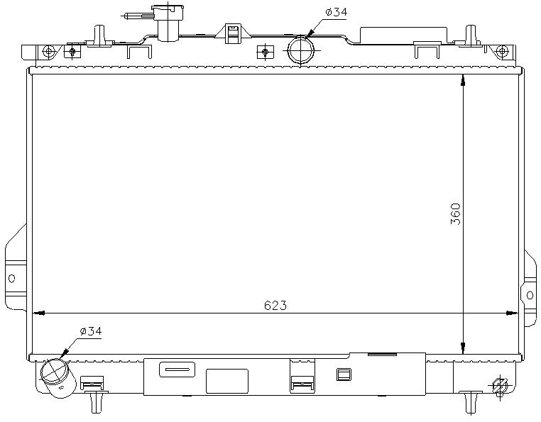 RAD. HYUNDAI MATRIX (01) +/- 1.6 / 1.8