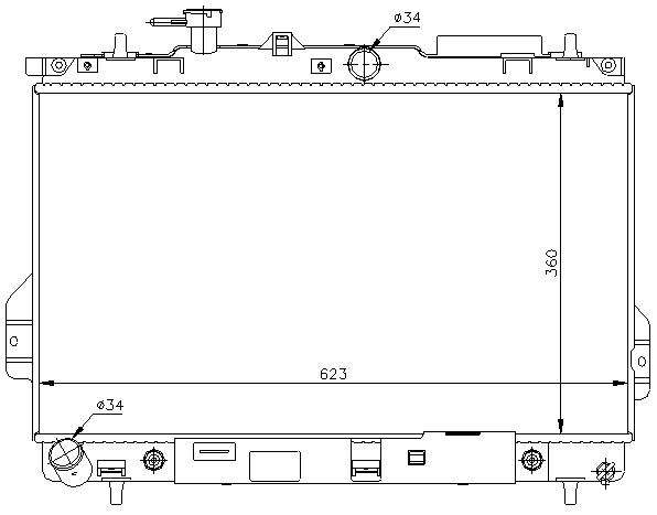 RAD. HYUNDAI MATRIX (01) +/- AUT1.5D/1.6/1.8
