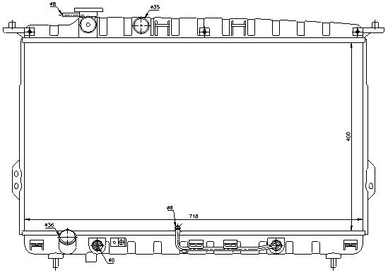 RAD. HYUNDAI SONATA/XG/MAGENTIS (98) +/- M/A 2.0/2.4/2.5/
