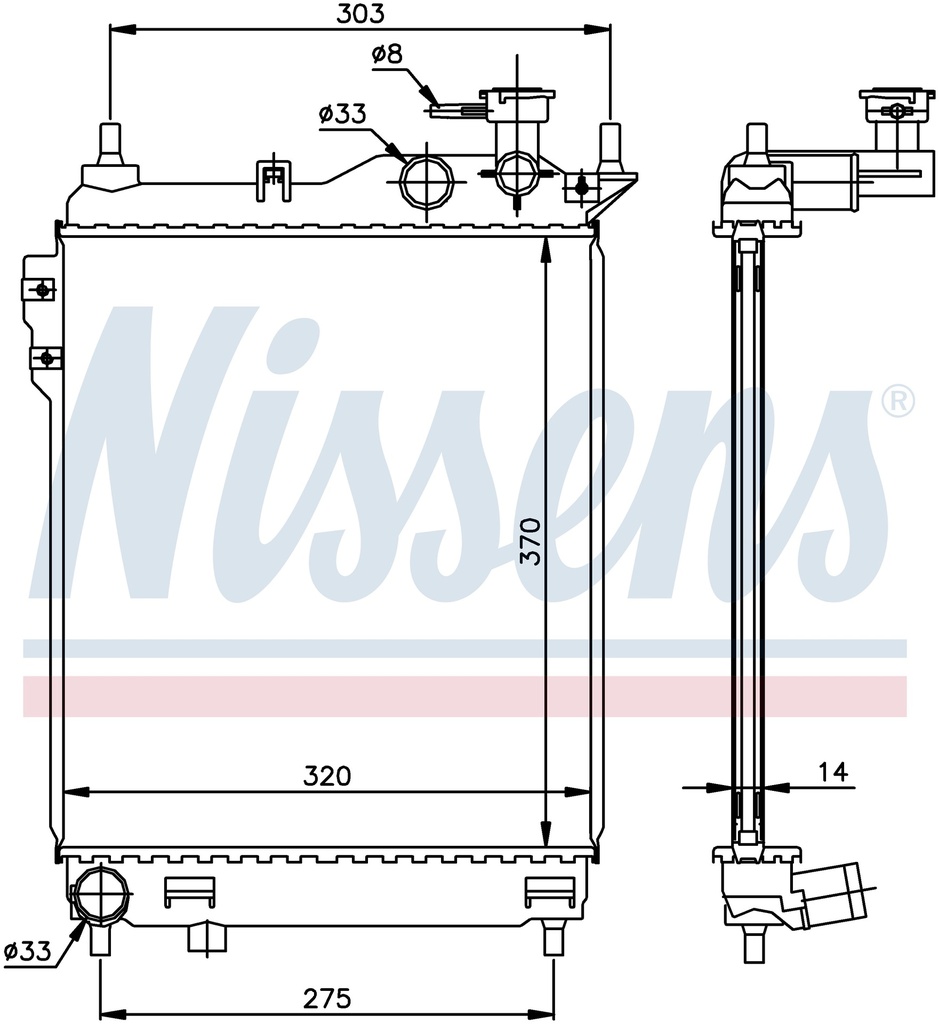 RAD. HYUNDAI GETZ (02) +/-1.1/1.3/1.4/1.6