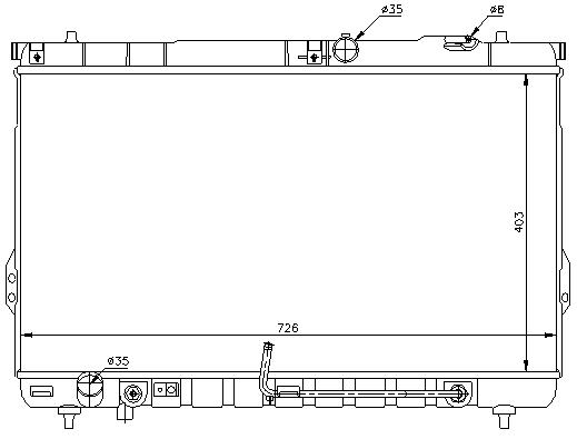 RAD. HYUNDAI SANTA FE (00) +/-2.0CDRI