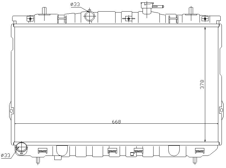 RAD. HYUNDAI COUPE II/LANTRA (00) M/A +/-1.6/1.8/2.0i/2.7
