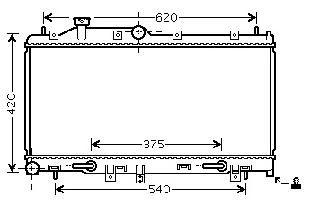 RAD. SUBARU LEGACY (03) M/A +/- 2.0/2.5/3.0