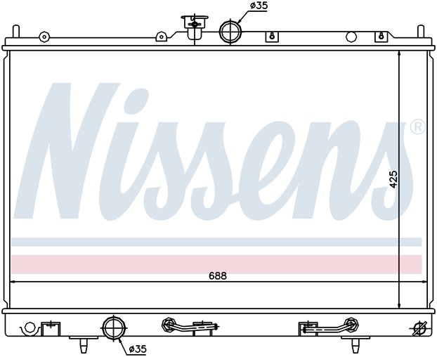 RAD. MITSUBISHI OUTLANDER (03) M/A +/- 2.0i TURBO