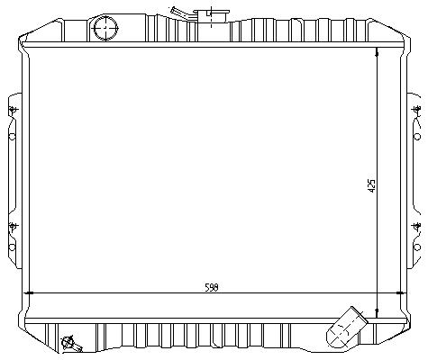 RAD. MITSUBISHI MONTERO (84) +/- 2.3TD / 2.5TD