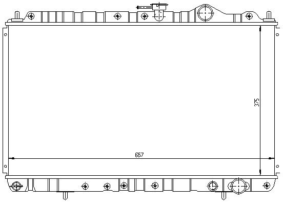 RAD. MITSUBISHI SPACE RUNNER/WAGON (91) M/A +/- 1.8/2.0