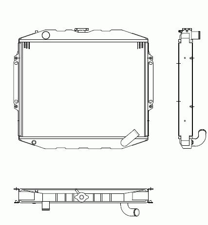 RAD. MITSUBISHI MONTERO (92) +/-2.5TDi
