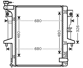 RAD. MITSUBISHI L200 (05) +/-2.5DiD