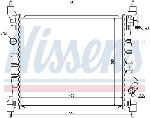 RAD. CHEVROLET SPARK (10) +/- 1.0/1.2