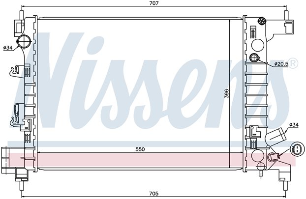 RAD. CHEVROLET AVEO (11) +/- 1.2i / 1.4i