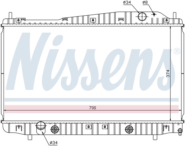 RAD. CHEVROLET EVANDA/DAEWOO (02) +/- M/A