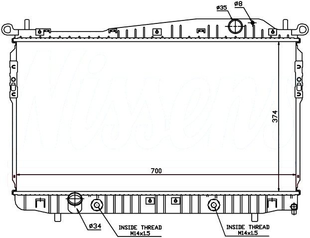 RAD. CHEVROLET EPICA (06) M/A +/- 1.8/2.0/2.5