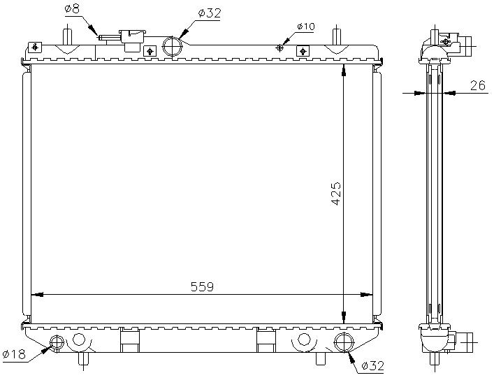 RAD. DAIHATSU TERIOS (97) +/- 1.3