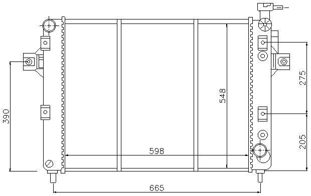 RAD. JEEP GRAND CHEROKEE (99) +/- M/A 4.7