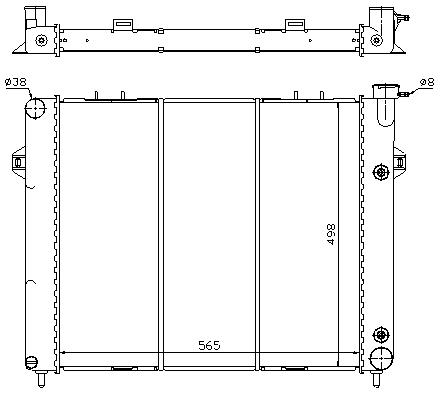 RAD. JEEP CHEROKEE (93) + M/A 5.2i/5.9i
