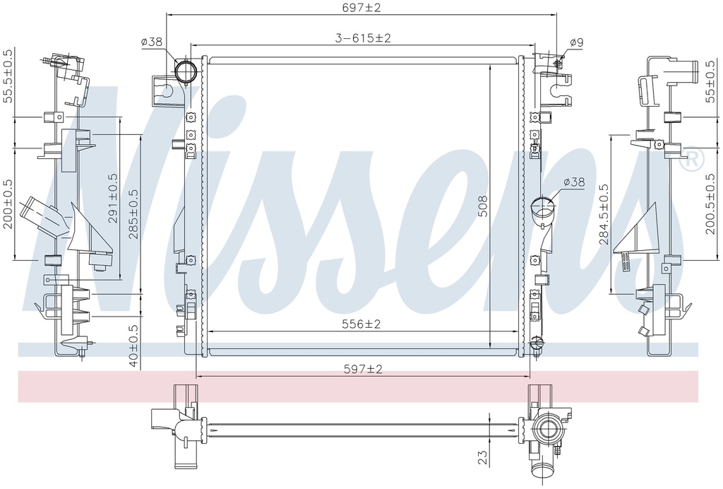 RAD. JEEP WRANGLER (06) 2,8D / 3,6 / 3,8