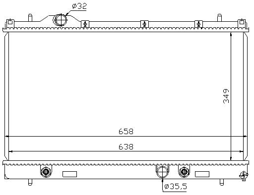 RAD. CHRYSLER NEON (00) +/- M/A 1.6/2.0