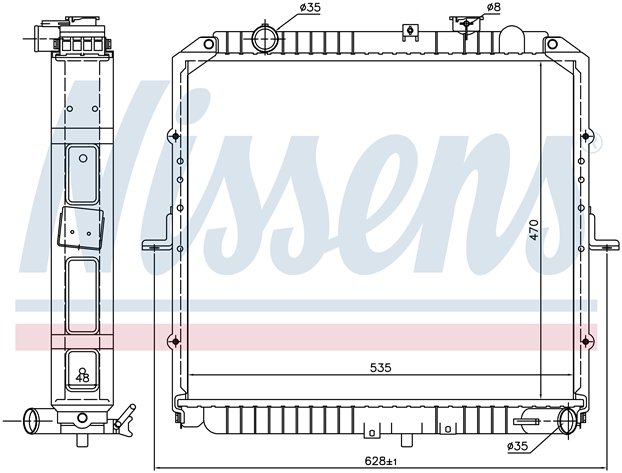 RAD. KIA SERIE K (01) +/- K2500/K2700