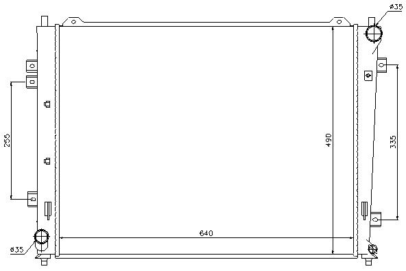 RAD. KIA CARENS (06) +/- 1.6CRDI/2.0CRDi