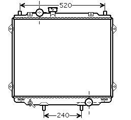 RAD. HYUNDAI TERRACAN (01) +/-2.5TDiC
