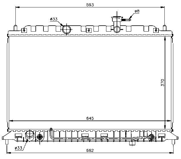 RAD. KIA RIO (05) +/- M/A 1.4i/1.6