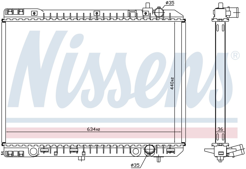 RAD. KIA CARNIVAL / SEDONA (06) 2,2D / 2,9D