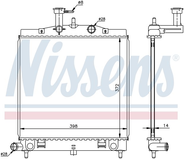 RAD. KIA PICANTO (04) +/- 1.0 / 1.1