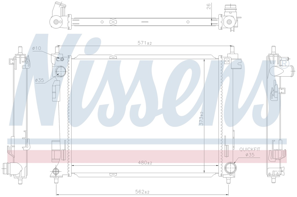 RAD. KIA RIO (17) 1,0