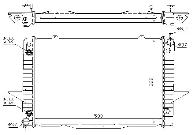 RAD. VOLVO S70/V70/XC70/C70 (99) +/- M/A 2.0/2.3/2.4/2.5
