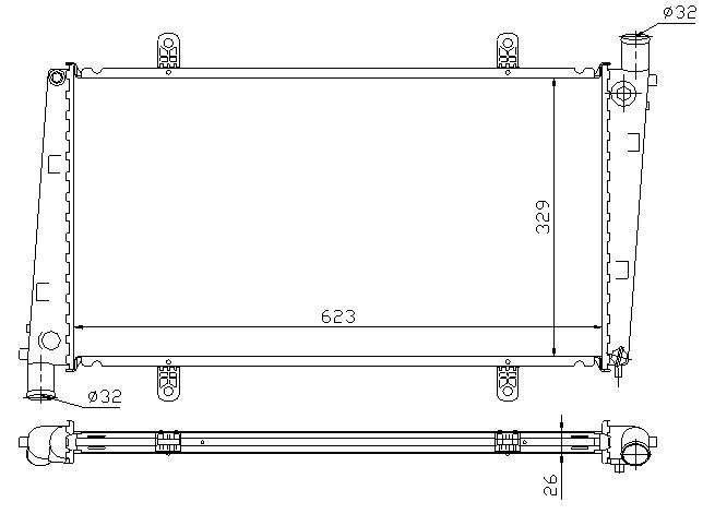 RAD. VOLVO S40/V40 (95) +/- M/A 1.9T/2.0T