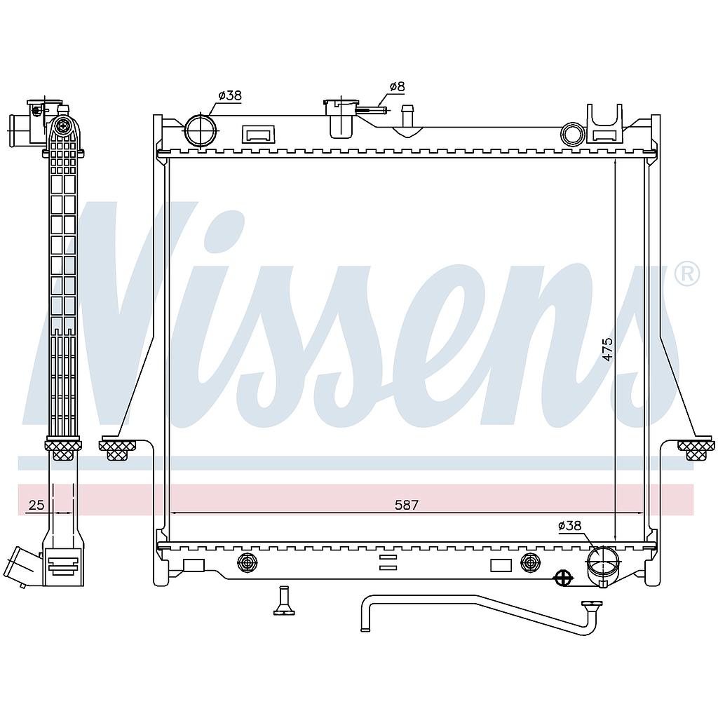 RAD. ISUZU D-MAX (02) 2,4i / 3,0DiTD / 3,5i V6