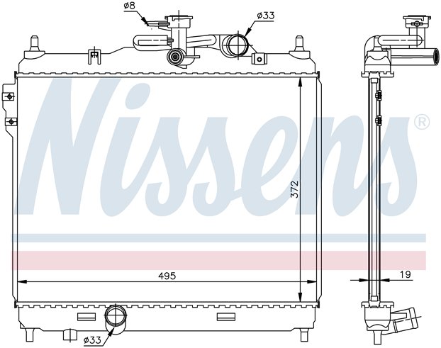 RAD. HYUNDAI GETZ (02) +/- 1.5CRDi