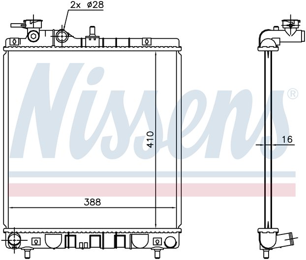 RAD. HYUNDAI ATOS (05) +/- 1.1i 12v