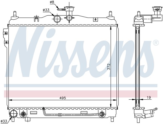 RAD. HYUNDAI GETZ (02) +/- AUT 1.3i / 1.4i