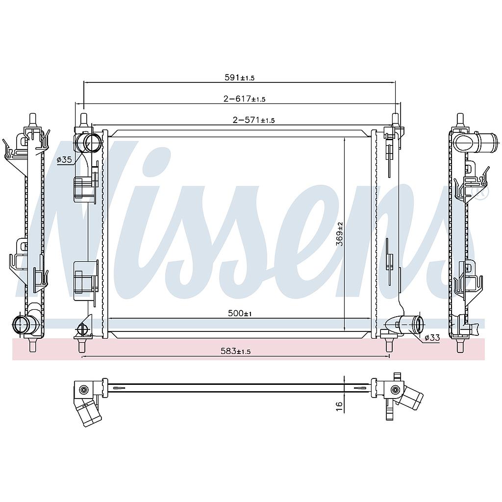 RAD. HYUNDAI i20 (12) 1,2i 16v / 1,4i 16v